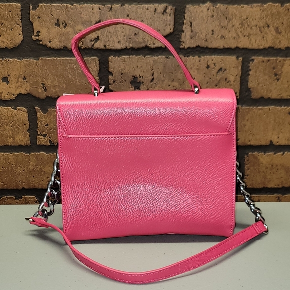 Betsey Johnson XO Devin Cherries Shoulder Bag with Chain Pink‎ NWT - Picture 9 of 12
